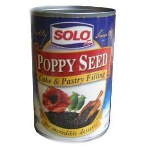 Solo Traditional Poppy Poppyseed Filling for Pastry, Cookies, 12 Oz 