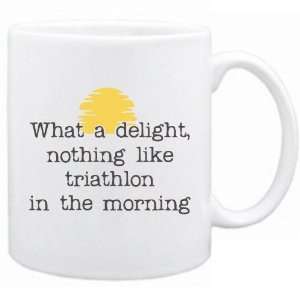  New   Like Triathlon In The Morning   Mug Sports 