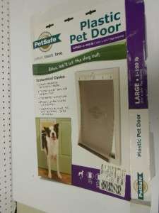   Size Large Plastic Dog Door for Pets Up to 100 lbs is tough & durable