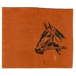  Childrens Menu Horse on Suede 1960s 