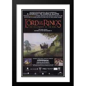 Lord of the Rings Fellowship 20x26 Framed and Double 