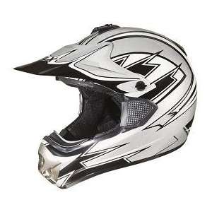    GLX Youth Offroad Helmet, Silver, Youth S (49 50cm) Automotive