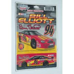 NASCAR Race Magnets   Bill Elliott #94 (Set of 2), 1999