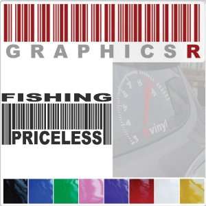   Barcode UPC Priceless Fishing Fisherman Angling Angler A689   White