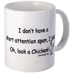  Short Attention Span Coffee Funny Mug by  