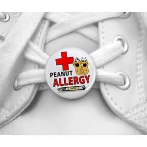 PEANUT ALLERGY EpiPen Medical Alert Pair of 1 inch Shoe Tag Charms