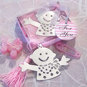  Adorable Pink Baby Bookmark Favors Baby