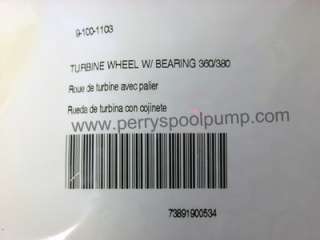 Polaris 380 360 Turbine Wheel with Bearing 9 100 1103  
