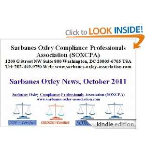 Sarbanes Oxley News, October 2011 (22 A4 pages, 5513 words) George 