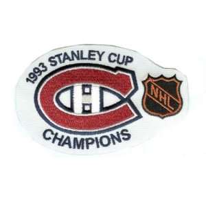  NHL Stanley Cup Champions Patch   Montreal Canadiens 1993 