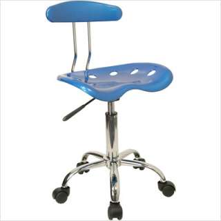 FlashFurniture Vibrant Color Tractor Seat Computer Task Chair w Chrome 