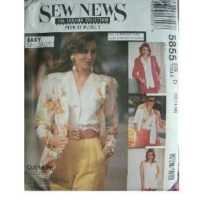   12 14 16 MCCALLS SEWING PATTERN #5855 RATED EASY SEW NEWS COLLECTION
