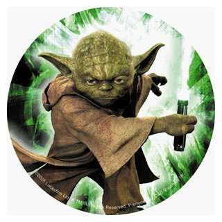  Star Wars   Yoda with Light Saber   Sticker / Decal 