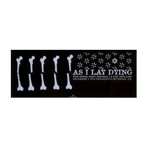  AS I LAY DYING   Limited Edition Concert Poster   by 