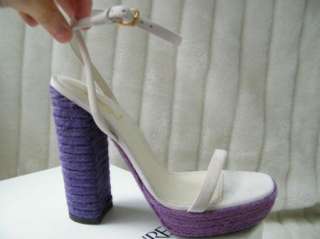 YVES ST LAURENT YSL SHOES sandals heels Deauville 105 crsand purple 