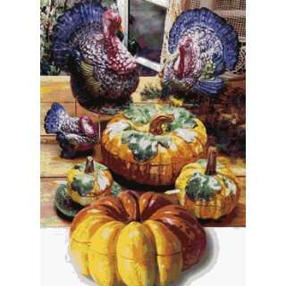   CAM0985 Pumpkin Sauce Boat With Plate 6.5 Inch D