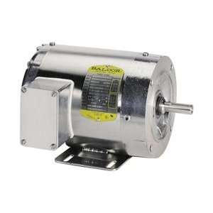  Baldor 1h 1740rpm C fc W/base 3ph Washdown Tenv Motor 