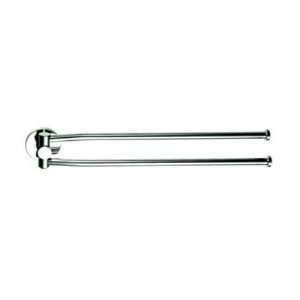   by Nameeks 6005 02 Two Arm Towel Rail in Chrome Plated Brass 6005 02