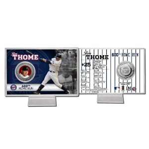  Jim Thome Minnesota Twins 600th Home Run Silver Coin Card 