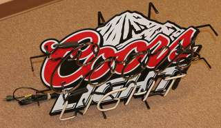 Coors Light neon sign Everbrite Electric sign co.  