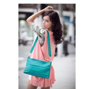Lady Genuine Leather Handbag Bag Satchel Purse 6 colors  