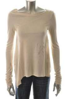 Theory Yulie Knit Top Ivory Stretch Sale Misses Shirt S  