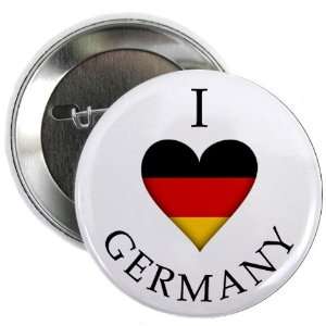  I HEART GERMANY World Flag 2.25 inch Pinback Button Badge 