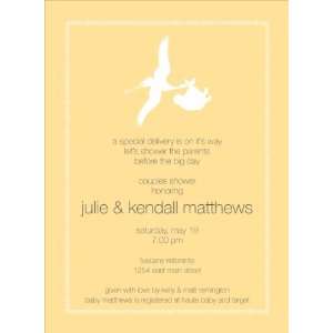  Special Delivery Buttercup Baby Shower Invitations