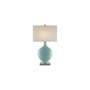   Company 6709 Myla Table Lamp in Turkish Blue Crackle/Silver Leaf 6709
