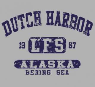 H1338 D.HARBOR ALASKA CRAB FISH BOAT womens mens TShirt  