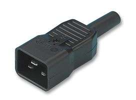 IEC C20 plug to →UK 13A socket cable 1.5mm² lead 50cm  