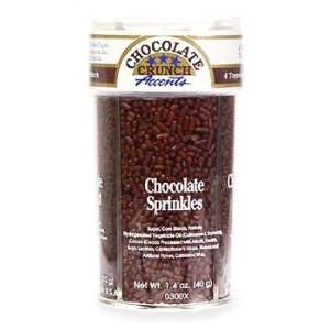  Xcell Accent Large Chocolate Crunch Sprinkles, 4 Flavors 
