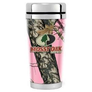  Pink Break Up Logo Mossy Oak Camo 16oz Travel Mug 