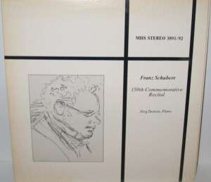 Jorg Demus   Schubert 150th Commemorative Recital 2LP  