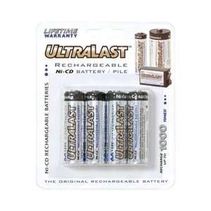  Ultralast 700mah Aa Ni Cd Rechargeable Batteries 4 Pack 
