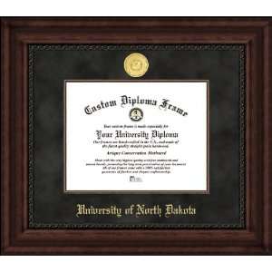 University of North Dakota Fighting Sioux   Gold Medallion   Suede Mat 