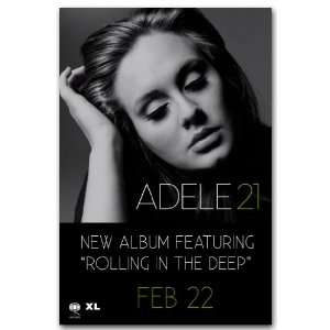  Adele Poster   Promo Flyer 11 X 17   Rolling in the Deep 