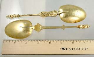 RARE Dutch Silver Gilded Apostle Spoons Dated 1530 & 1643  