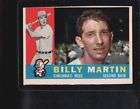 billy martin 1960 topps 173 ex mt  