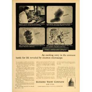  Bacteriophage Electron Microscope   Original Print Ad