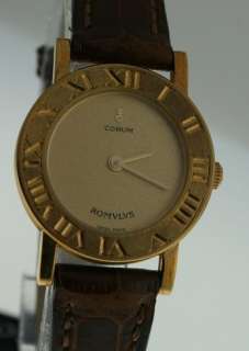 New Corum 18k Yellow Gold Romulus 26mm Ladies watch.  