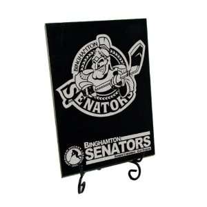  Binghamton Senators Logo Solid Marble Plaque Sports 