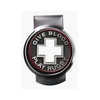  GIVE BLOOD PLAY RUGBY MONEY CLIP