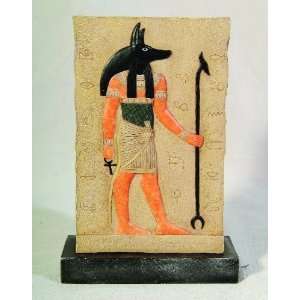  Egyptian God Anubis Plaque Stand 7745