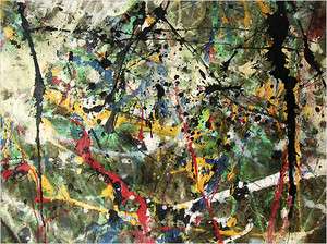   EXPRESSIONISM ACTION PAINTING MID CENTURY MODERN ART EAMES ERA  