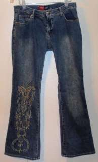 YOUNIQUE JEANS Flare Leg Embellished PERFECT Sz 13  