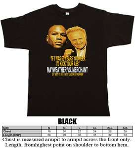   Mayweather Jr vs Larry Merchant Boxing funny 50 years younger t shirt