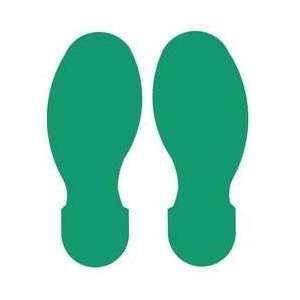 10in X 3.5in Green Footprint 10/pkg   TOUGHSTRIPE  