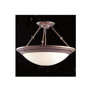  Cheval Semi   flush Mount, 15Hx18DIAM, MEDICI BRONZE 