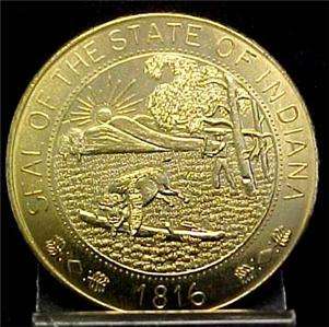 STATE OF INDIANA SESQUICENTENNIAL  1816 1966 TOKEN 8150  